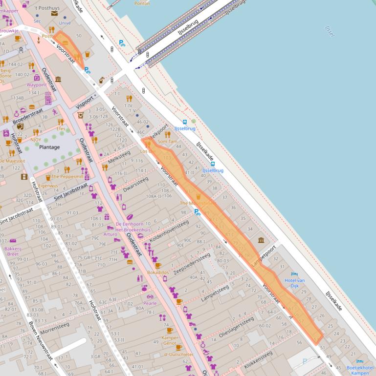 Kaart van postcodegebied 8261HR.