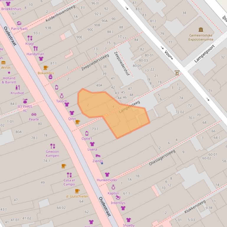 Kaart van postcodegebied 8261JD.