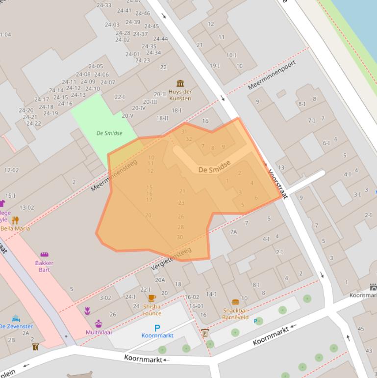 Kaart van postcodegebied 8261JG.