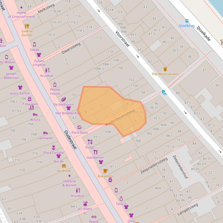 Kaart van postcodegebied 8261JH.