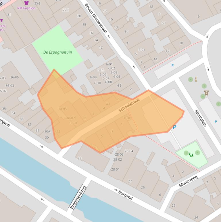 Kaart van postcodegebied 8261KA.