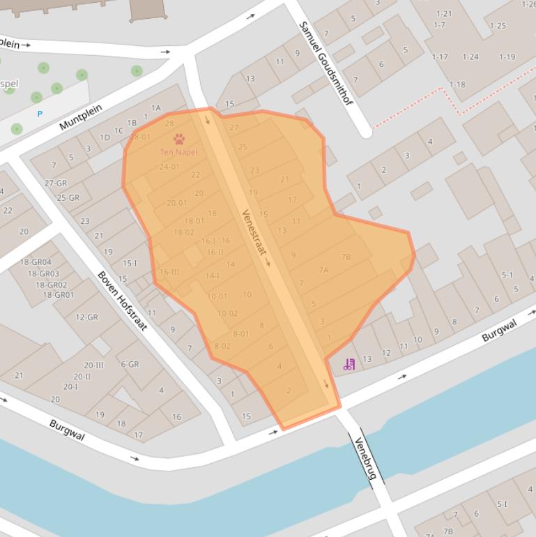 Kaart van postcodegebied 8261KE.