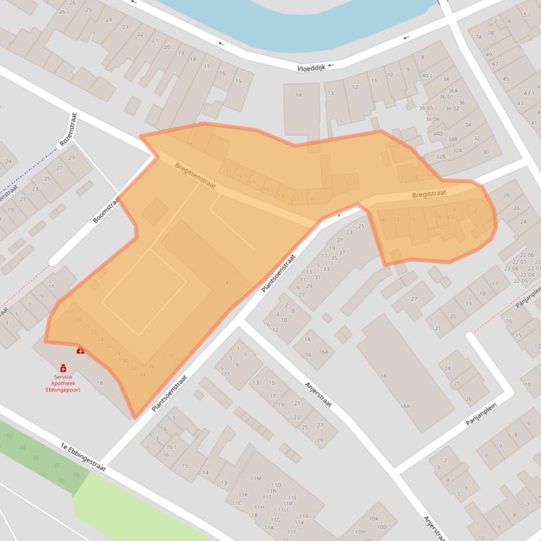 Kaart van postcodegebied 8261KH.