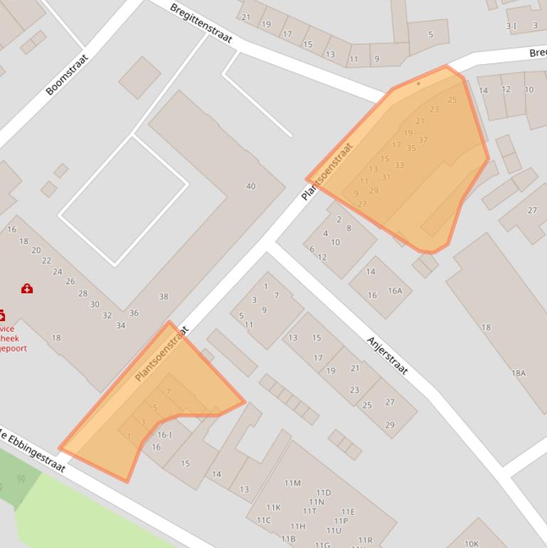 Kaart van postcodegebied 8261KK.