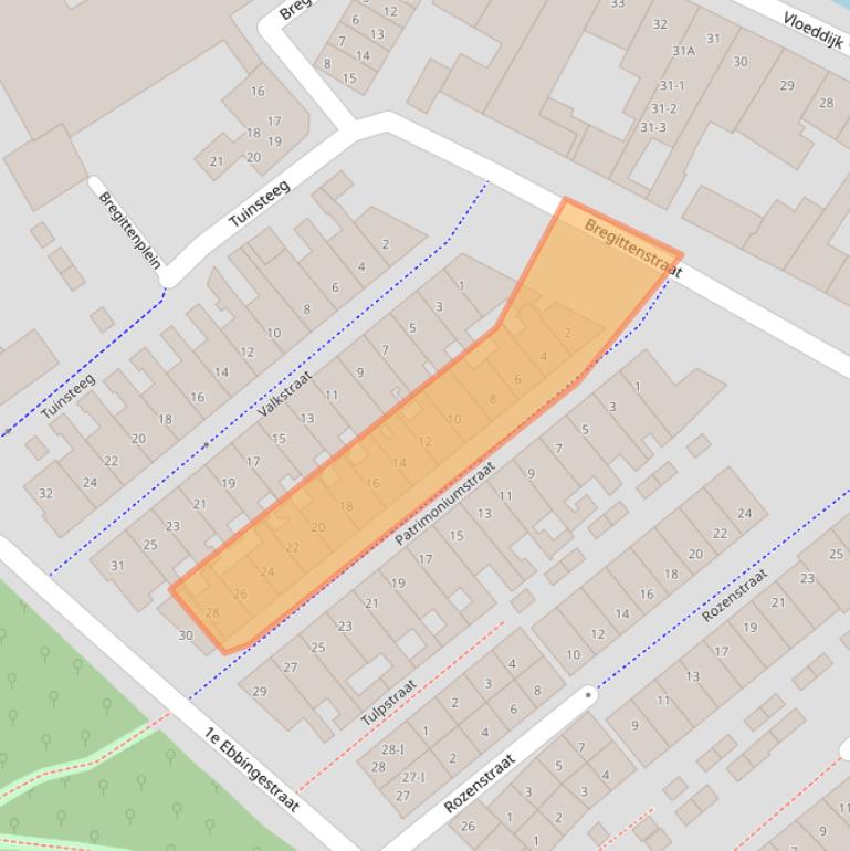 Kaart van postcodegebied 8261KP.