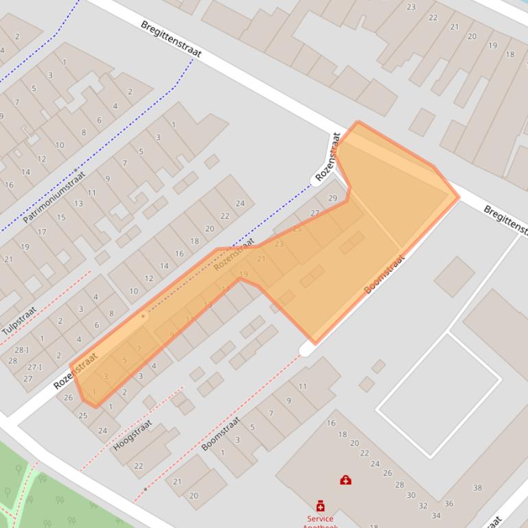 Kaart van postcodegebied 8261KR.