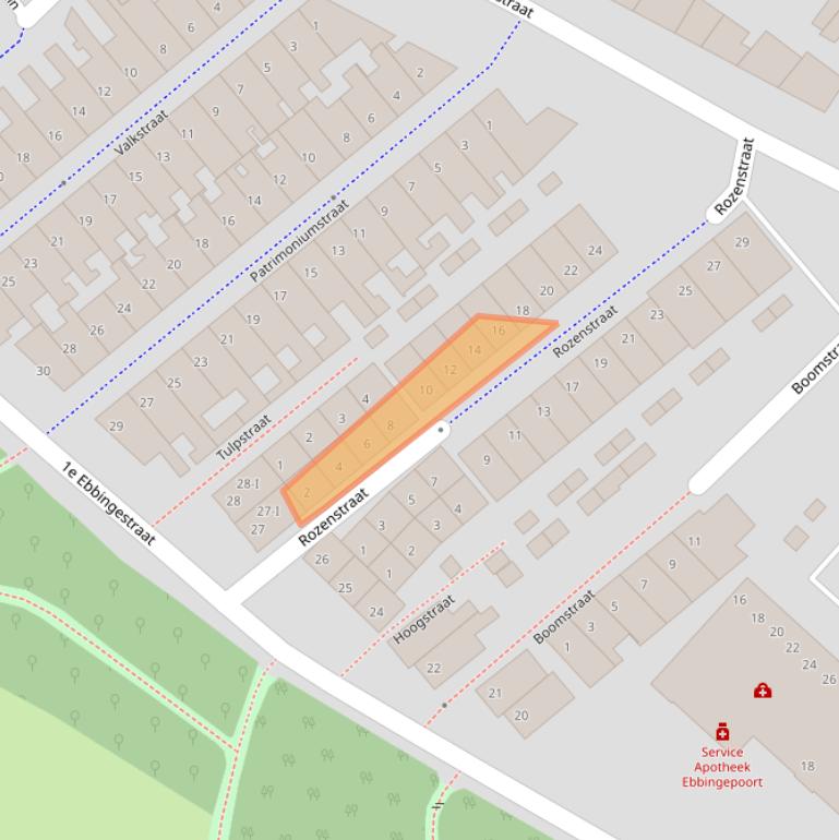 Kaart van postcodegebied 8261KS.