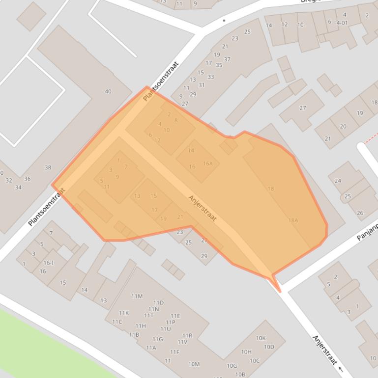 Kaart van postcodegebied 8261LA.