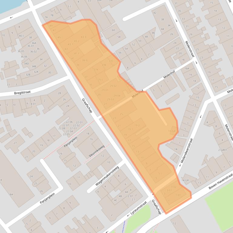 Kaart van postcodegebied 8261LB.