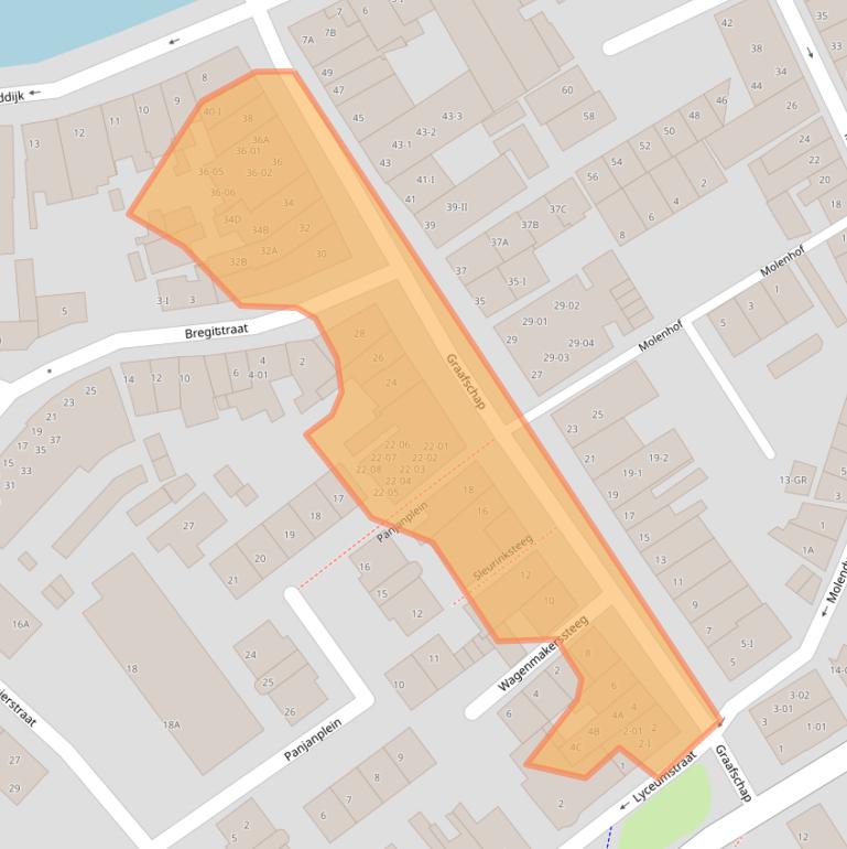 Kaart van postcodegebied 8261LC.