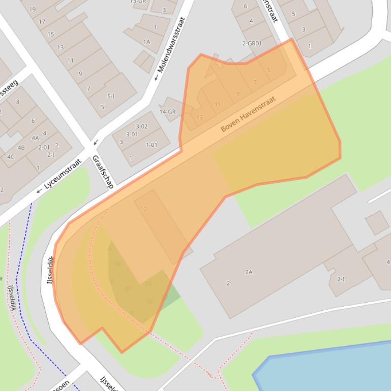 Kaart van postcodegebied 8261LH.