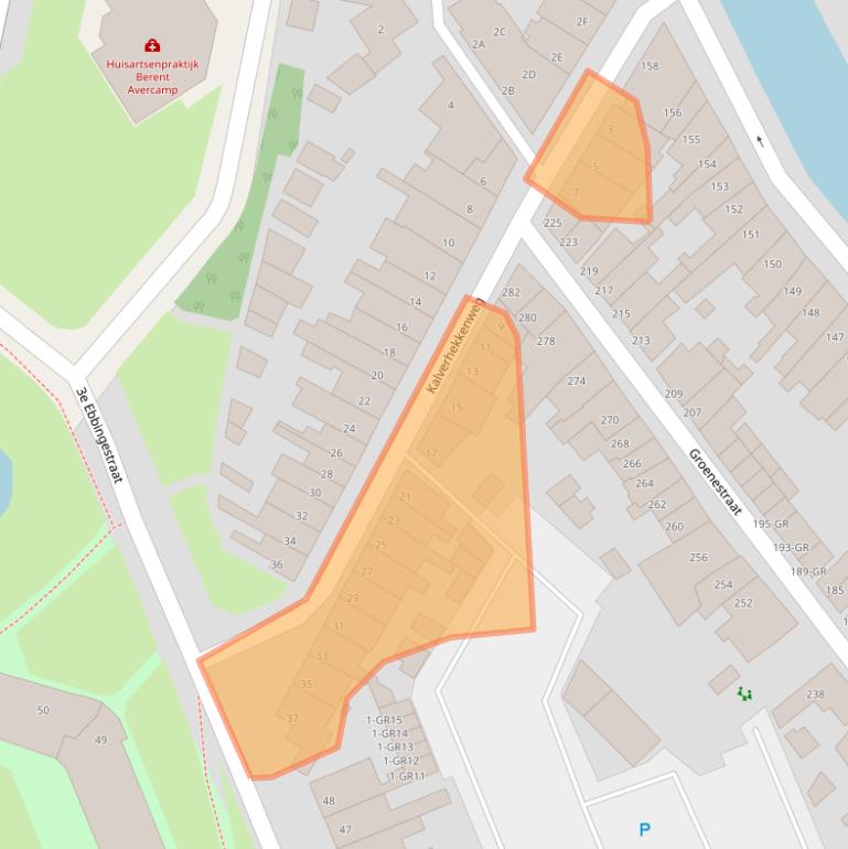 Kaart van postcodegebied 8261VA.