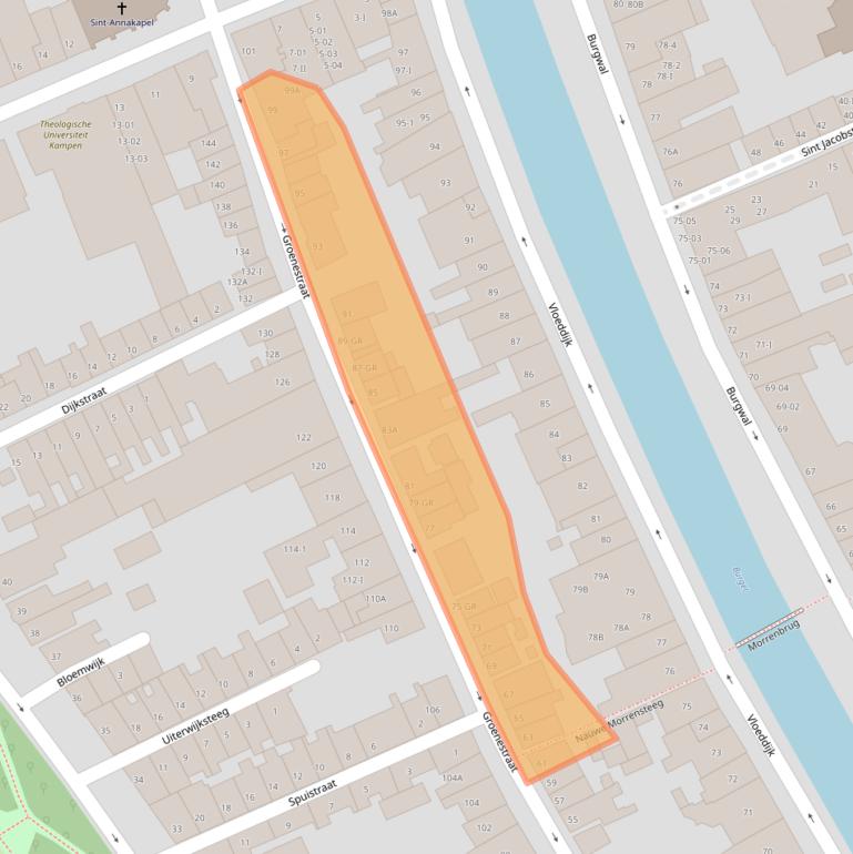 Kaart van postcodegebied 8261VD.