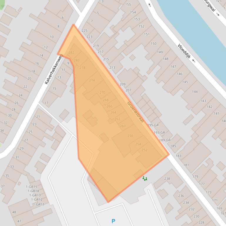 Kaart van postcodegebied 8261VN.