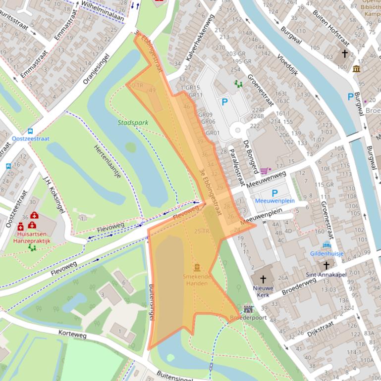 Kaart van postcodegebied 8261VR.