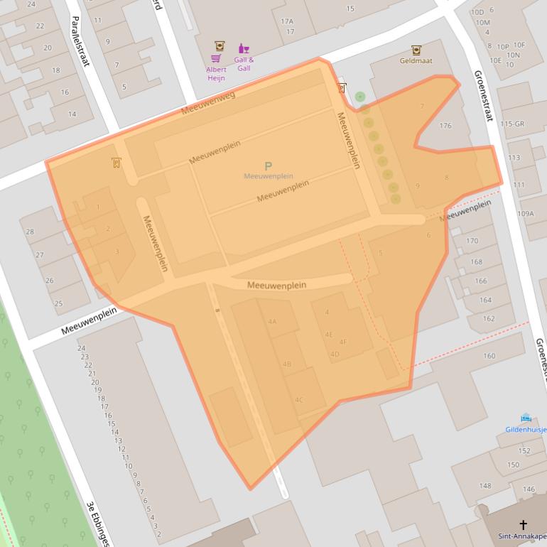 Kaart van postcodegebied 8261WB.