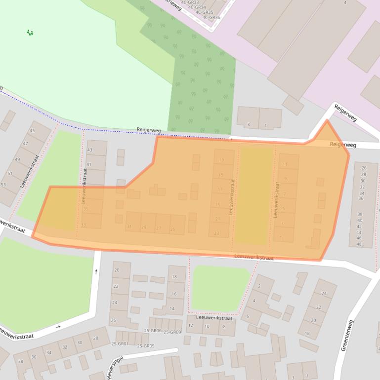 Kaart van postcodegebied 8262AH.
