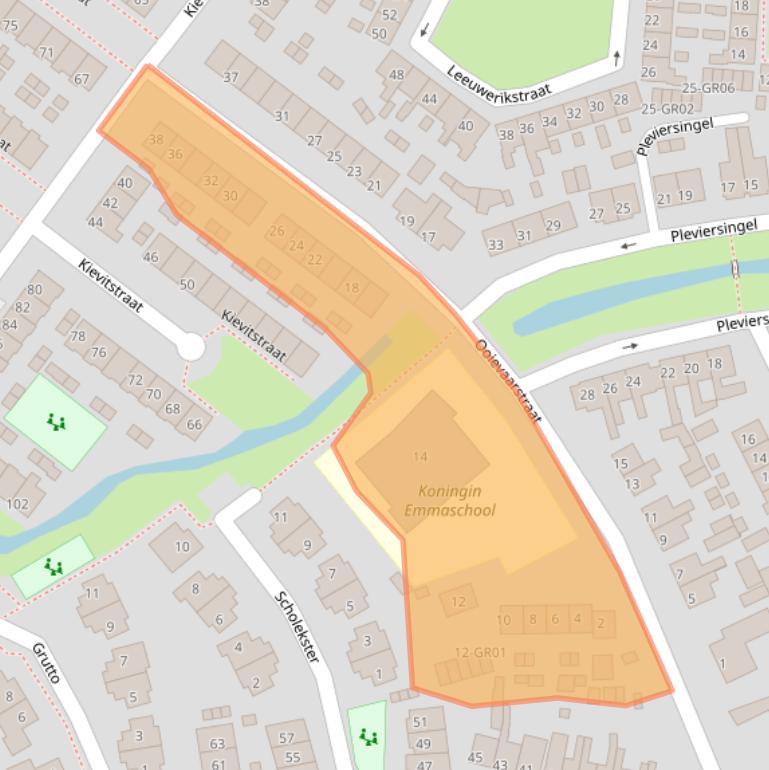 Kaart van postcodegebied 8262AN.