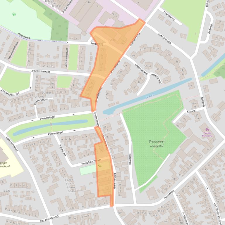 Kaart van postcodegebied 8262BB.