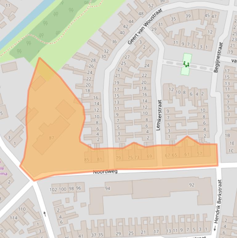 Kaart van postcodegebied 8262BP.