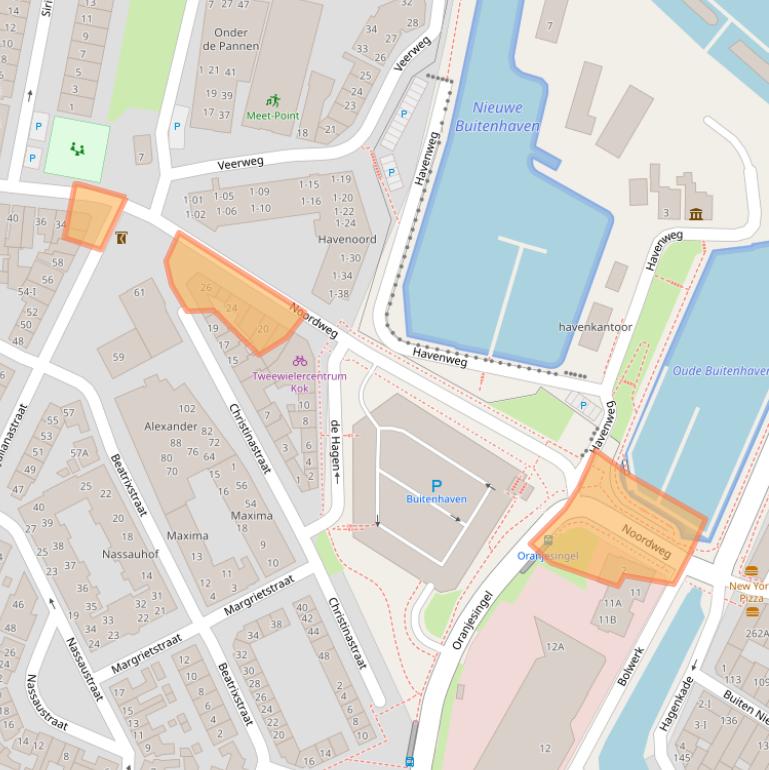 Kaart van postcodegebied 8262BS.