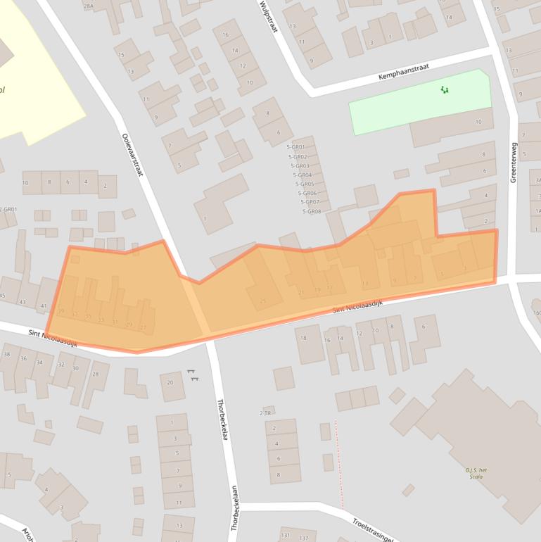 Kaart van postcodegebied 8262CD.