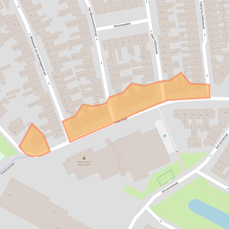 Kaart van postcodegebied 8262CM.