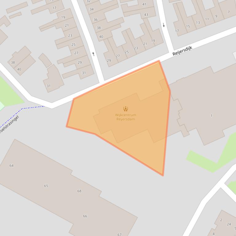 Kaart van postcodegebied 8262CN.