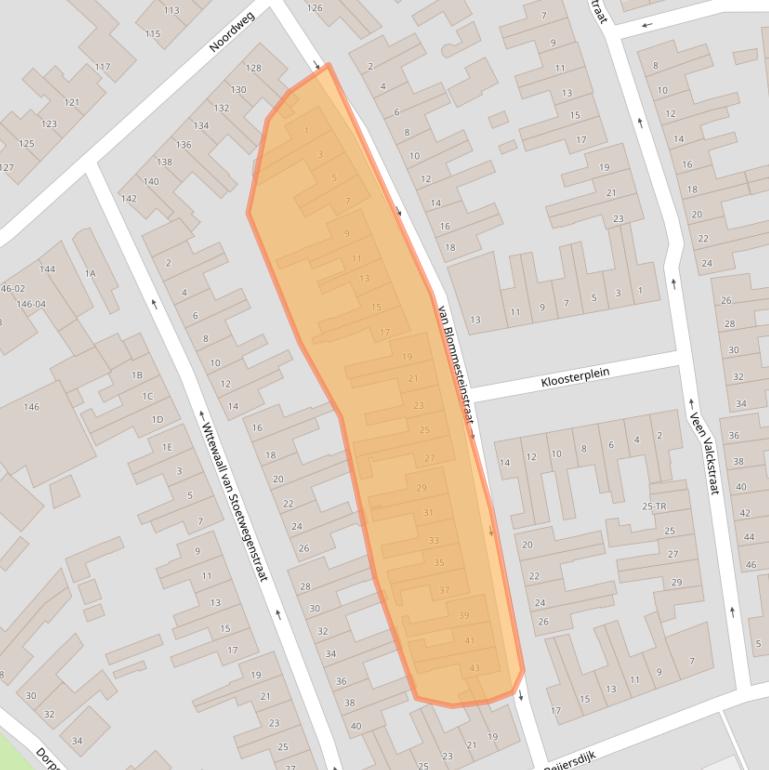 Kaart van postcodegebied 8262CP.