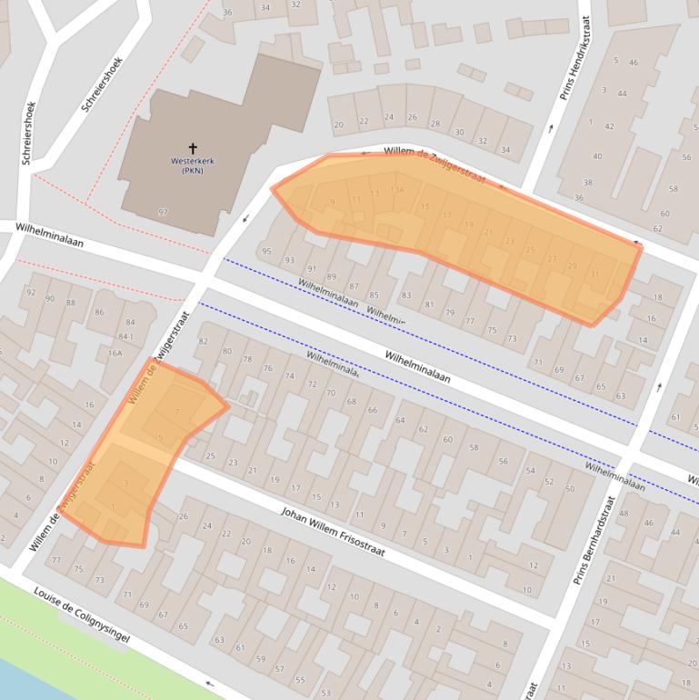 Kaart van postcodegebied 8262CV.