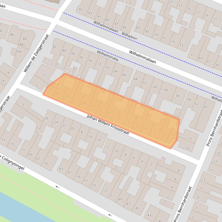 Kaart van postcodegebied 8262CX.