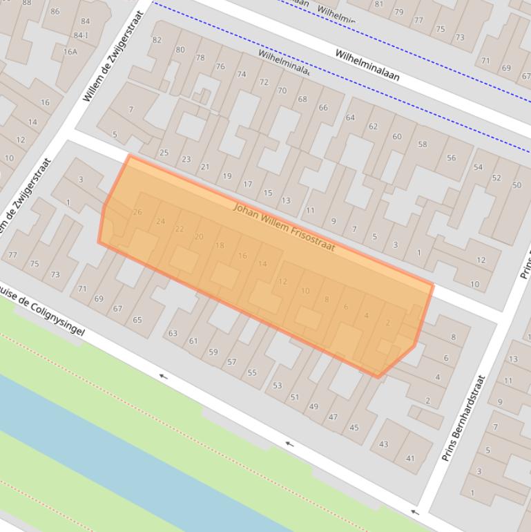 Kaart van postcodegebied 8262CZ.