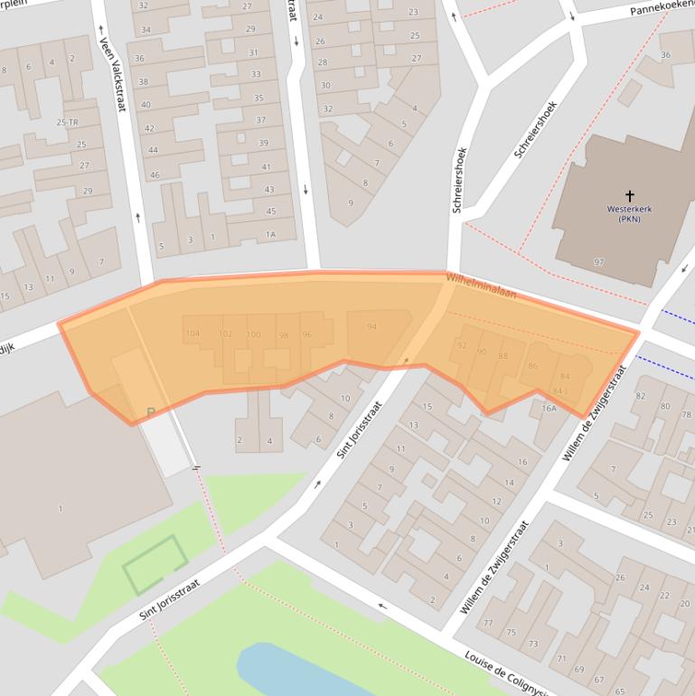 Kaart van postcodegebied 8262DH.