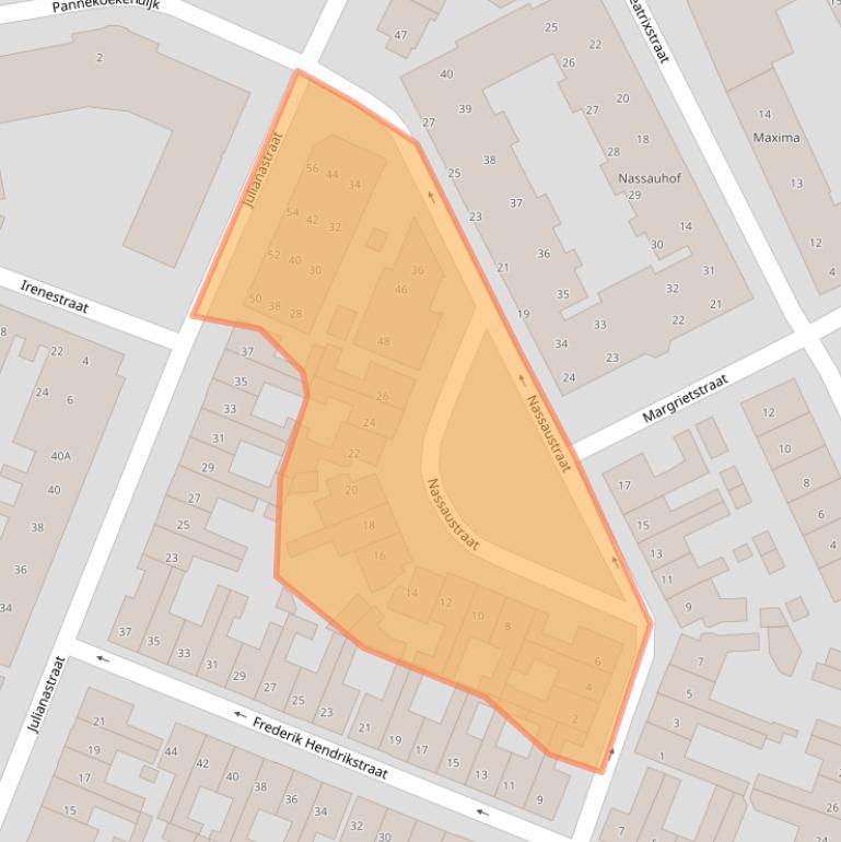 Kaart van postcodegebied 8262DW.