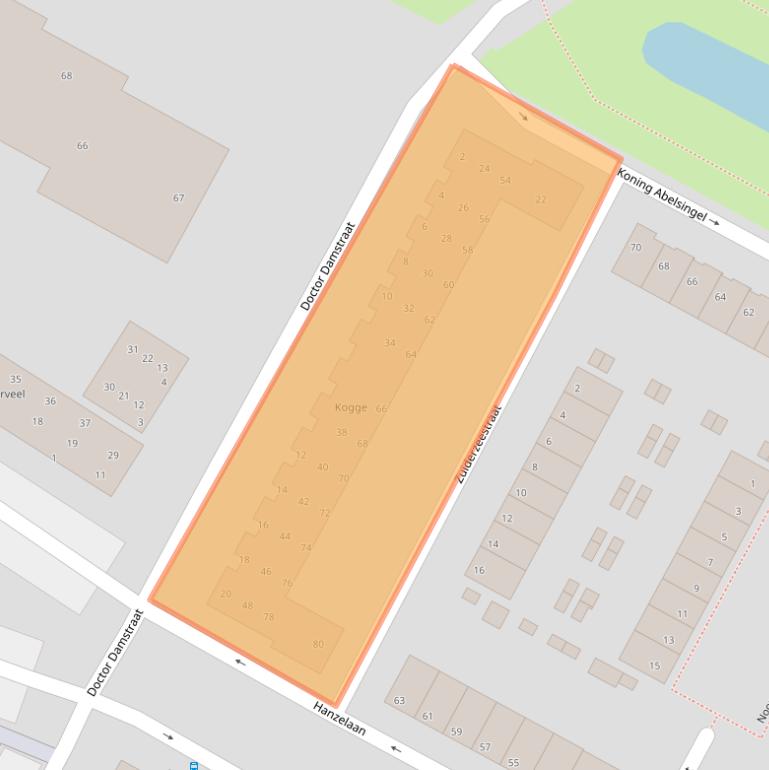 Kaart van postcodegebied 8262GD.