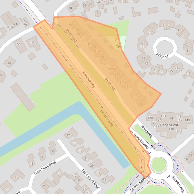 Kaart van postcodegebied 8262GT.