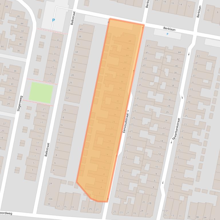 Kaart van postcodegebied 8262PD.