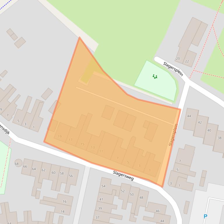 Kaart van postcodegebied 8262PG.