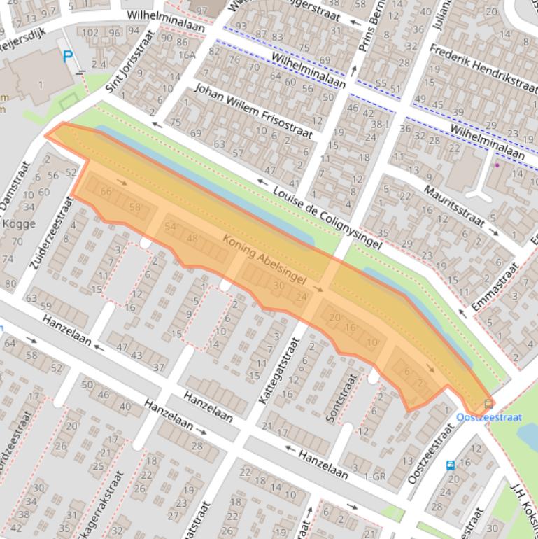 Kaart van postcodegebied 8262VB.