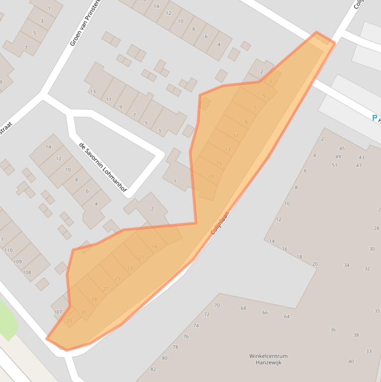 Kaart van postcodegebied 8262WB.