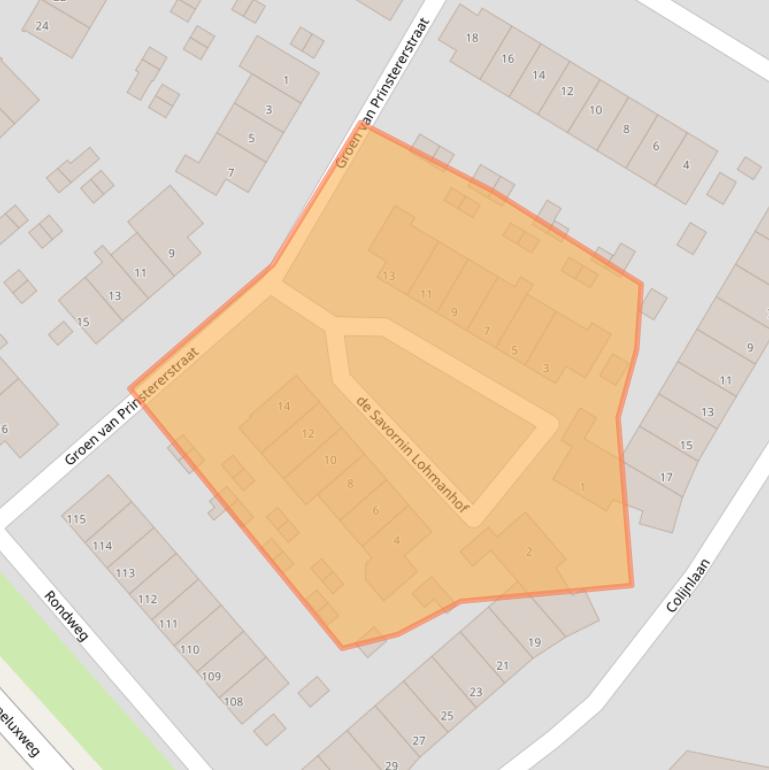 Kaart van postcodegebied 8262WC.