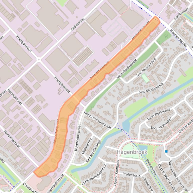 Kaart van postcodegebied 8263AK.