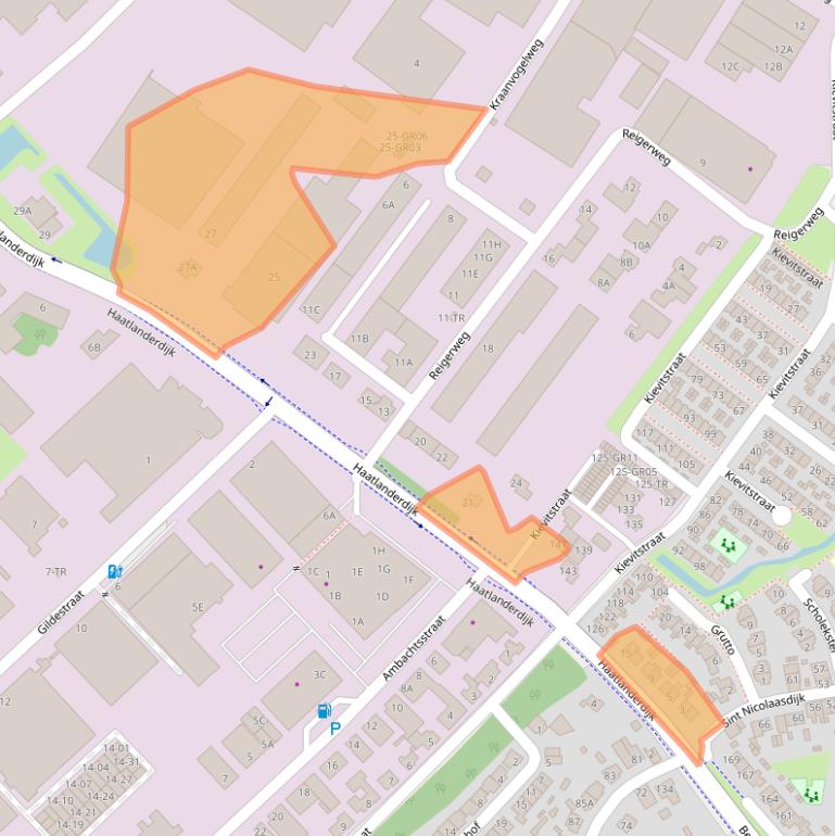 Kaart van postcodegebied 8263AN.