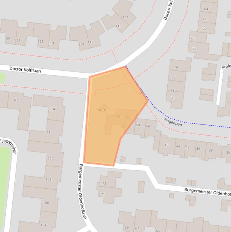 Kaart van postcodegebied 8264BT.