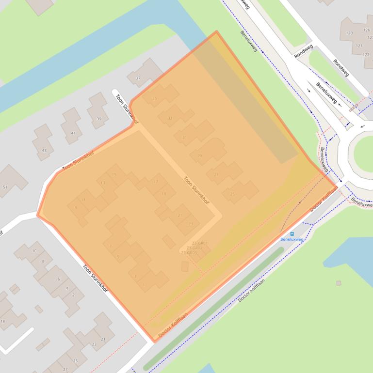 Kaart van postcodegebied 8264DE.