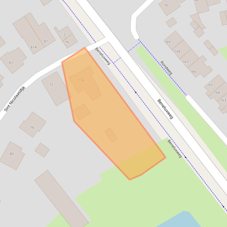 Kaart van postcodegebied 8264GS.