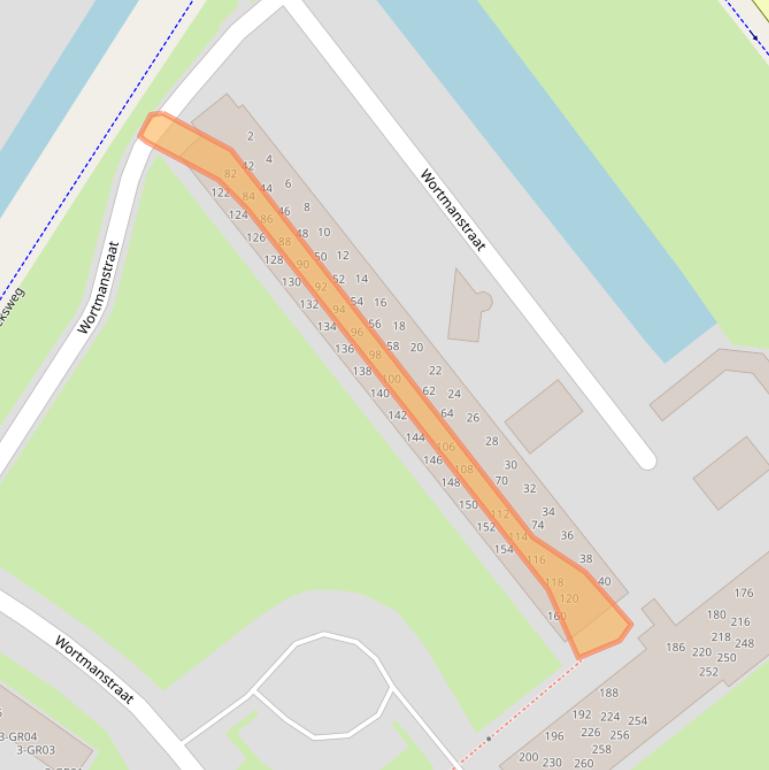 Kaart van postcodegebied 8265AE.