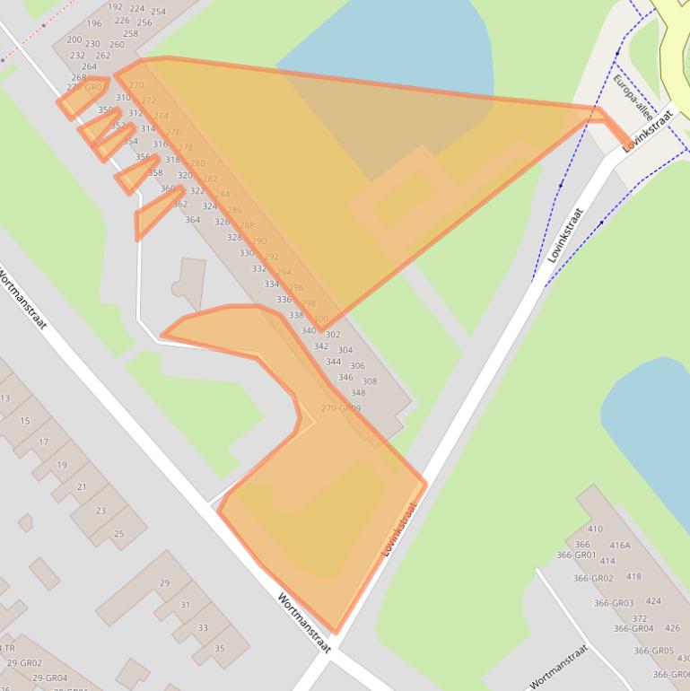 Kaart van postcodegebied 8265AL.