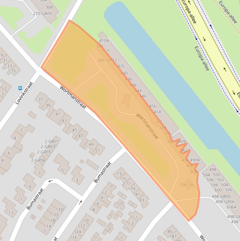 Kaart van postcodegebied 8265AP.