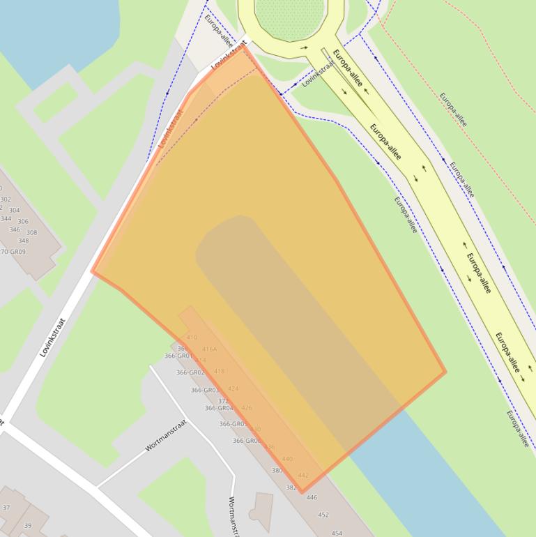 Kaart van postcodegebied 8265AR.